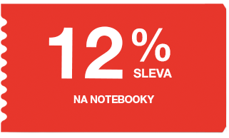 12 % sleva na notebooky