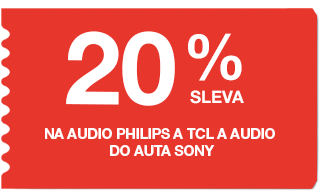 20 % sleva na audio Philips, Niceboy a TCL a audio do auta Sony
