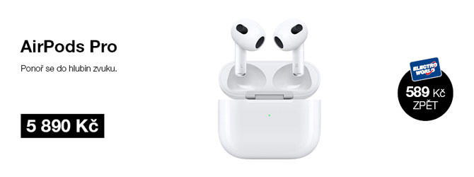 Apple AirPods Pro 2021 bílá sluchátka s MagSafe bezdrátovým nabíjecím pouzdrem
