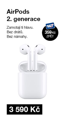 Apple AirPods 2019 bílá sluchátka s nabíjecím pouzdrem