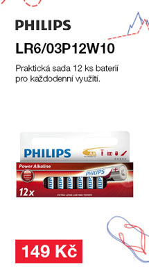 Philips Power Alkaline AA (LR6) 12 ks