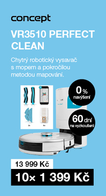 Concept VR3510 Perfect Clean Complete Clean Care chytrý robotický vysavač s mopem 2 v 1