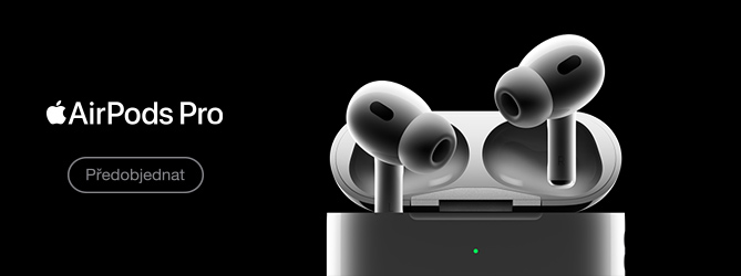 Bílá bezdrátová sluchátka Apple Airpods Pro 2022 s bezdrátovým nabíjecím pouzdrem MagSafe