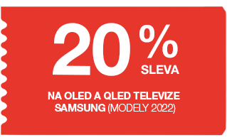 20 % sleva na OLED a QLED televize Samsung (modely 2022)