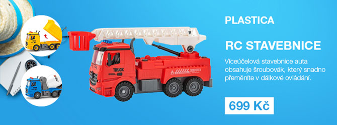 Plastica 105591663 30cm hasičské auto stavebnice
