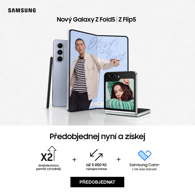 Bonusy k předobjednávce Samsung Galaxy Z Flip5 a Z Fold5