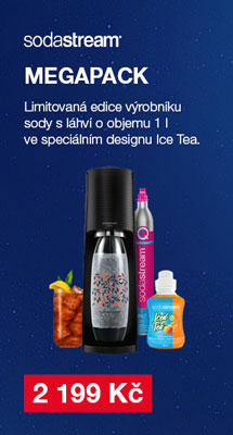 SodaStream Terra Black Ice Tea Peach Megapack