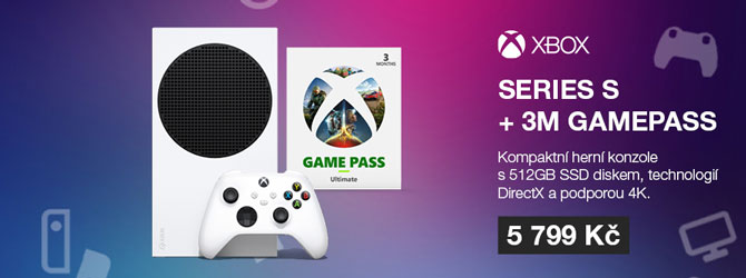 Xbox Series S herní konzole + Game Pass Ultimate na 3 měsíce