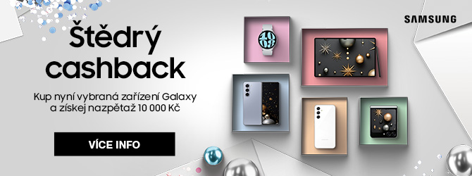 Cashback až 10 000 Kč na vybrané produkty Samsung Galaxy
