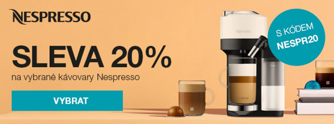Sleva 20 % na kávovary Nespresso