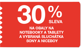 30 % sleva obaly na ntb, tablety a sluchátka Sony a Niceboy